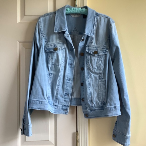 G.I.L.I. Denim Buddha Jacket Light Wash SZ 14 - Picture 5 of 16